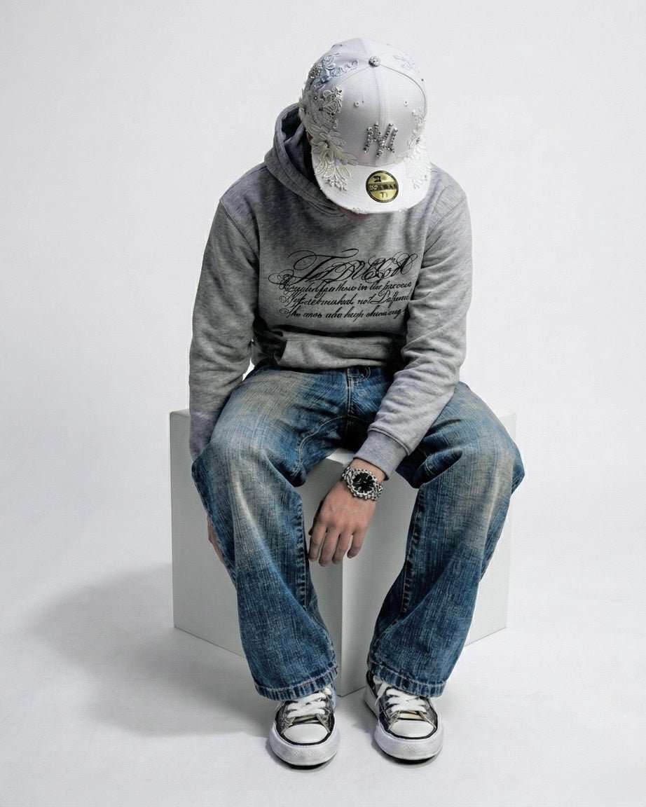 "Fiduca" Signature Hoodie Grey (PreOrder) - FiducaClo