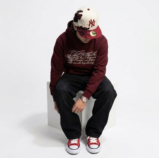 "Fiduca" Signature Hoodie Red (PreOrder) - FiducaClo