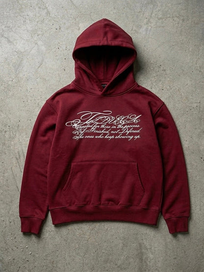 "Fiduca" Signature Hoodie Red (PreOrder) - FiducaClo